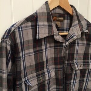 100% Cotton Plaid Button Up Shirt | M
